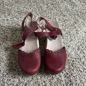 Dansko Burgundy Leather Mary Jane’s